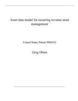Asset Data Model for Recurring Revenue Asset Management
