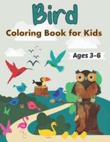 Bird Coloring Book for Kids Ages 3-6