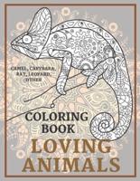 Loving Animals - Coloring Book - Camel, Capybara, Rat, Leopard, Other