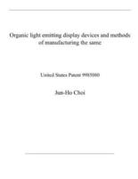 Organic Light Emitting Display Devices and Methods of Manufacturing the Same