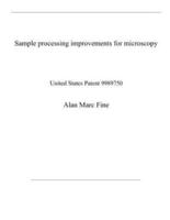 Sample Processing Improvements for Microscopy