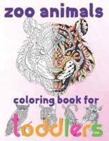 Zoo Animals Coloring Book for Toddlers