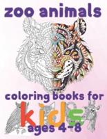 Zoo Animal Coloring Books for Kids Ages 4-8
