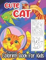 Cute Cat Coloring Book For Kids