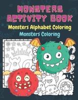 Monsters Activity Book, Monsters Alphabet Coloring, Monsters Coloring