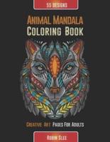 Animal Mandala Coloring Book