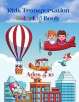 Kids Transportation Coloring Book