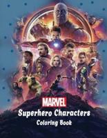 Marvel Superhero Characters Coloring Book