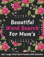 Beautiful Word Search For Mum's