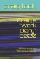 Craig's "Work Diary" 2020
