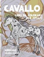 Libri Da Colorare Per Adulti - Grande Stampa - Animale - Cavallo