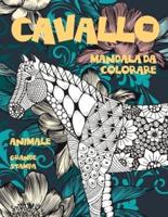 Mandala Da Colorare - Grande Stampa - Animale - Cavallo