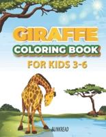 Giraffe Coloring Book For Kids 3-6