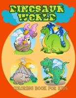Dinosaur World Coloring Book for Kids