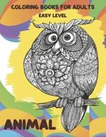 Animal Coloring Books for Adults Easy Level