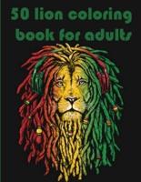 50 Lion Coloring Book for Adults