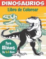 Dinosaurios Libro De Colorear Para Niños De 4 a 8 Años