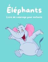 Éléphants Livre De Coloriage Pour Enfants