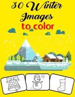 30 Winter Images to Color