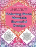 Adult Coloring Book Mandala Beautiful Design