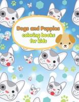 Dogs and Puppies Coloring Books for Kids