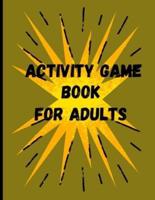 Activity Game Book For Adults