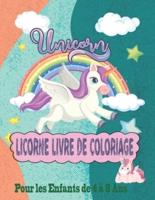 Licorne Livre De Coloriage Pour Les Enfants De 4 À 8 Ans.
