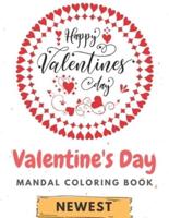 Valentine's Day Mandala Coloring Book