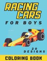 Racing Cars Coloring Book For Boys