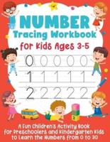 Number Tracing Workbook for Kids Ages 3-5