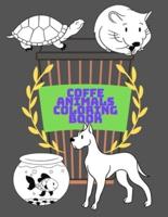 Coffe Animals Coloring Book