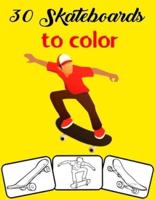 30 Skateboards to Color