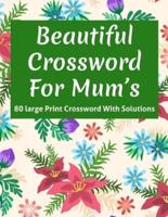 Beautiful Crossword For Mum's