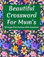 Beautiful Crossword For Mum's