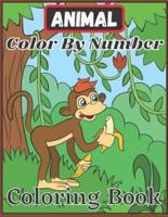 Animal Color By Number Coloring Book