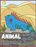 Animal Color By Number Coloring Book