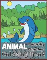 Animal Color By Number Coloring Book