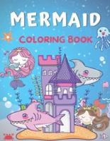 Mermaid Coloring Book: 100 Pages Coloring Book for Kids Ages 4-8 & 9-12