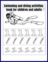 Swimming and Diving Activities Book for Children and Adults
