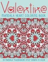 Valentine Mandala Heart Coloring Book
