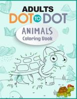 Adults Dot to Dot Animals Coloring Book