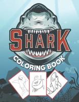 Shark Coloring Book : for kids to color Big sharks under the sea . the perfect gift for kids