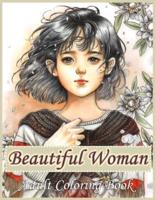 Beautiful Woman Adult Coloring Book