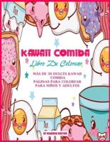 KAWAII COMIDA Libro De Colorear