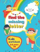 Find The Missing Letter Kids Workbook 2-6 Years Old