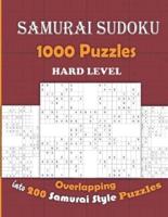 Samurai Sudoku 1000 Puzzles Overlapping Into 200 Samurai Style Puzzles - Hard Level