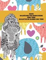 Malbücher Für Erwachsene - Realistische Blumen Und Tiere - Süße Tiere - Bison