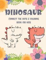 Dinosaur Connect the Dots Coloring Book for Kids