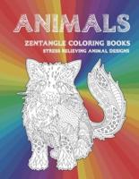 Zentangle Coloring Books - Animals - Stress Relieving Animal Designs