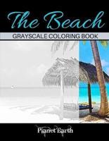 The Beach Grayscale Coloring Book